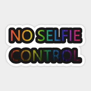 No Selfie Control Sticker